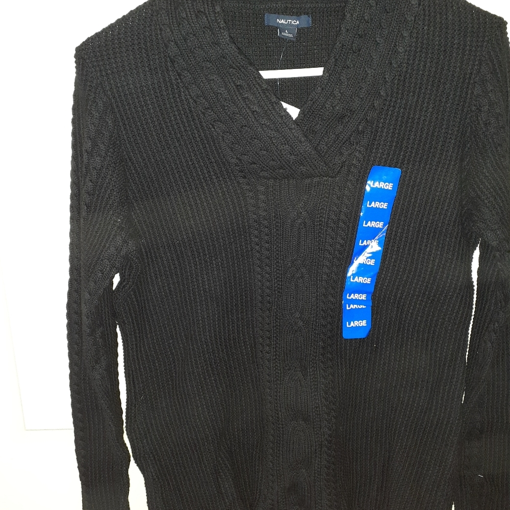 Nautica fisherman cable knit sweater